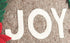 Hand Felted Wool Christmas Pillow - JOY Wreath in Natural Gray - 20" - ARCADIA HOME